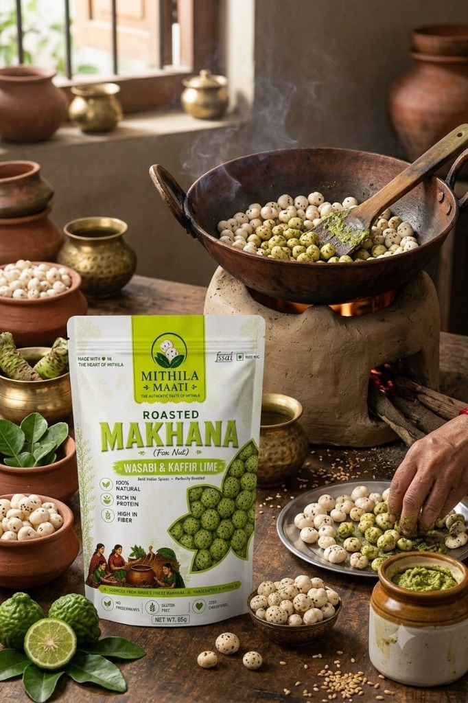 Roasted Makhana - Wasabi & Kaffir Lime